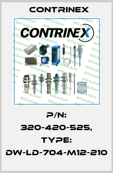 p/n: 320-420-525, Type: DW-LD-704-M12-210 Contrinex