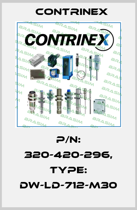 p/n: 320-420-296, Type: DW-LD-712-M30 Contrinex