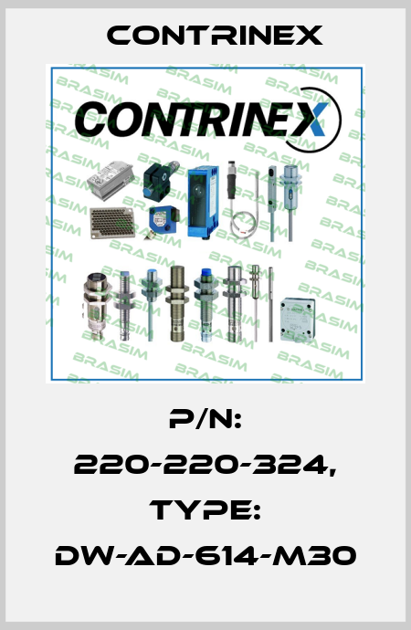 p/n: 220-220-324, Type: DW-AD-614-M30 Contrinex
