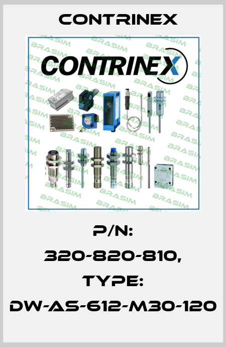 p/n: 320-820-810, Type: DW-AS-612-M30-120 Contrinex