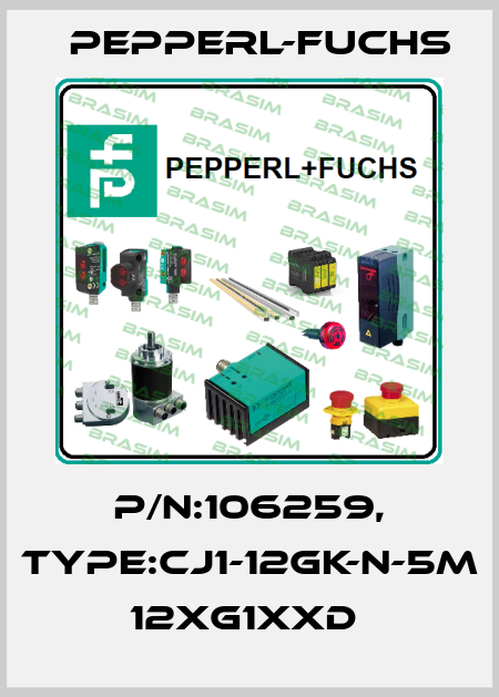 P/N:106259, Type:CJ1-12GK-N-5M         12xG1xxD  Pepperl-Fuchs
