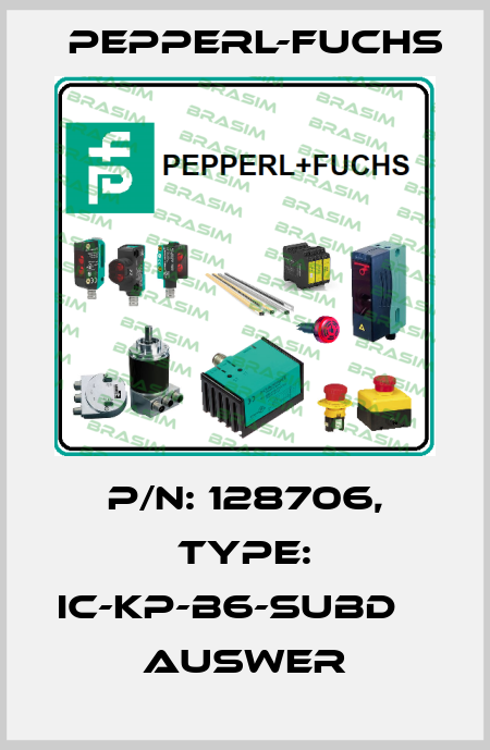 p/n: 128706, Type: IC-KP-B6-SUBD           Auswer Pepperl-Fuchs