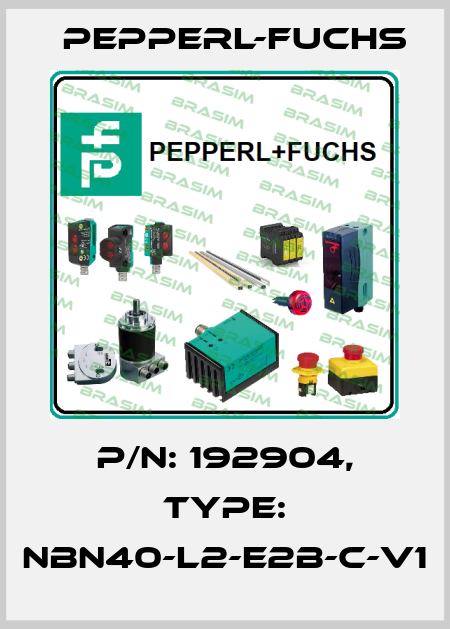 p/n: 192904, Type: NBN40-L2-E2B-C-V1 Pepperl-Fuchs