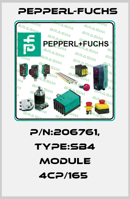 P/N:206761, Type:SB4 Module 4CP/165  Pepperl-Fuchs