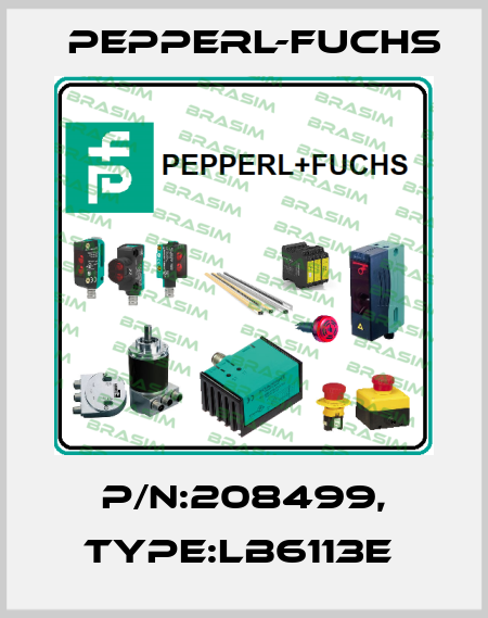 P/N:208499, Type:LB6113E  Pepperl-Fuchs