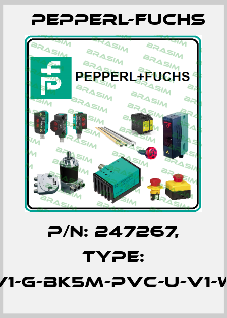 p/n: 247267, Type: V1-G-BK5M-PVC-U-V1-W Pepperl-Fuchs
