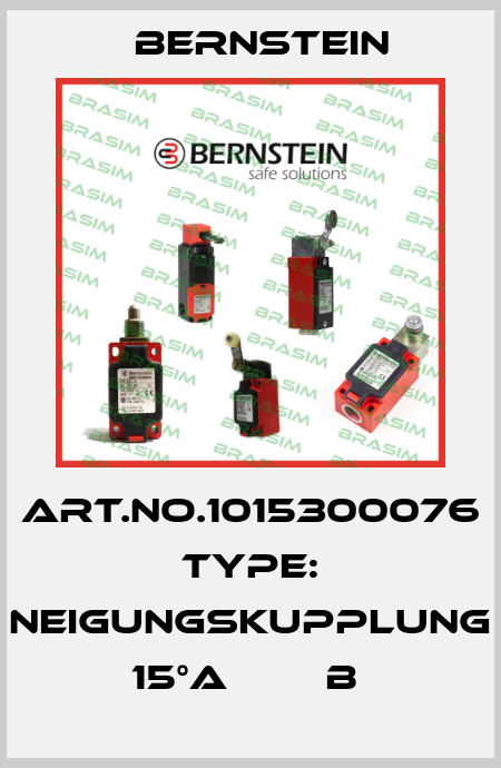 Art.No.1015300076 Type: NEIGUNGSKUPPLUNG 15°A        B  Bernstein