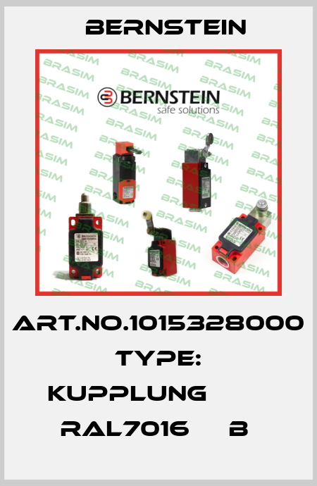 Art.No.1015328000 Type: KUPPLUNG         RAL7016     B  Bernstein