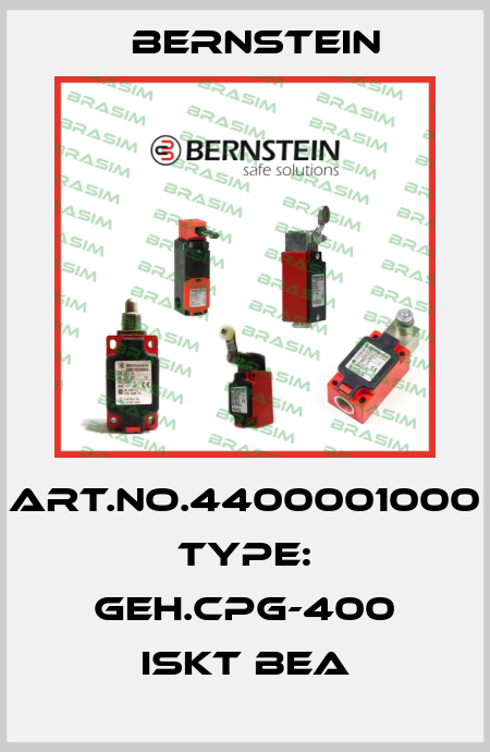 Art.No.4400001000 Type: GEH.CPG-400 ISKT BEA Bernstein