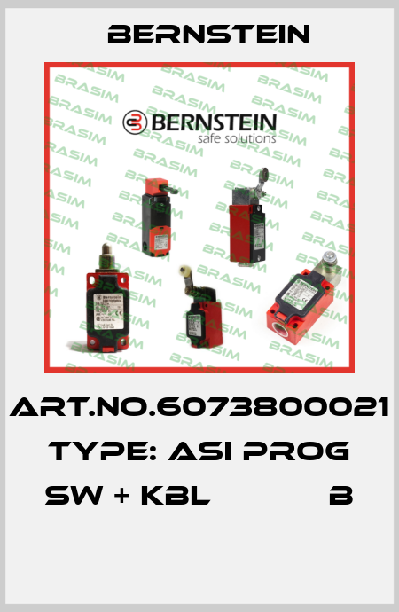 Art.No.6073800021 Type: ASI PROG SW + KBL            B  Bernstein