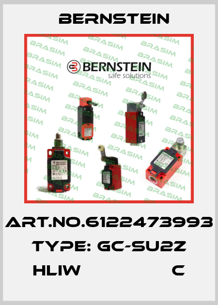 Art.No.6122473993 Type: GC-SU2Z HLIW                 C Bernstein