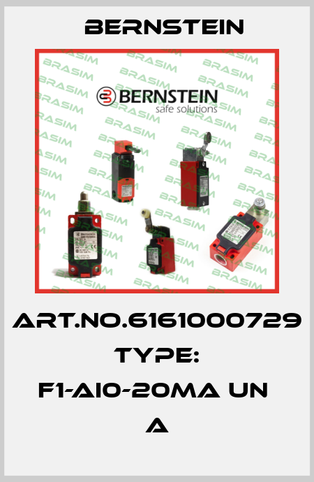 Art.No.6161000729 Type: F1-AI0-20mA UN               A Bernstein