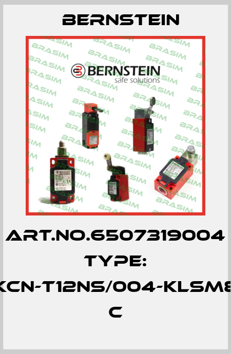 Art.No.6507319004 Type: KCN-T12NS/004-KLSM8          C Bernstein