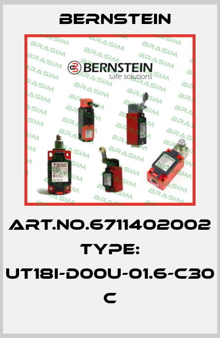 Art.No.6711402002 Type: UT18I-D00U-01.6-C30          C Bernstein