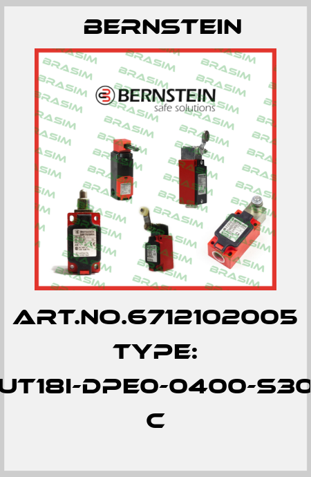 Art.No.6712102005 Type: UT18I-DPE0-0400-S30          C Bernstein