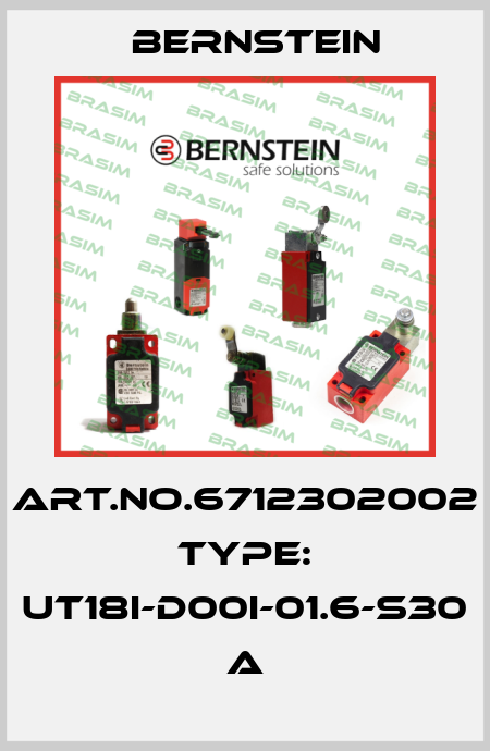 Art.No.6712302002 Type: UT18I-D00I-01.6-S30          A Bernstein