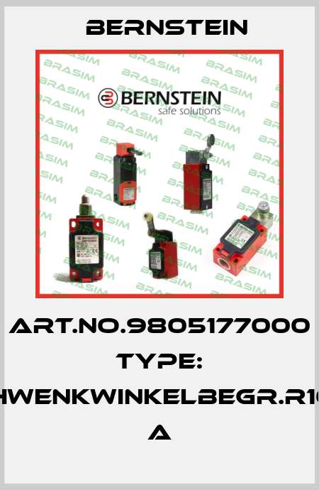 Art.No.9805177000 Type: SCHWENKWINKELBEGR.R10NE      A Bernstein