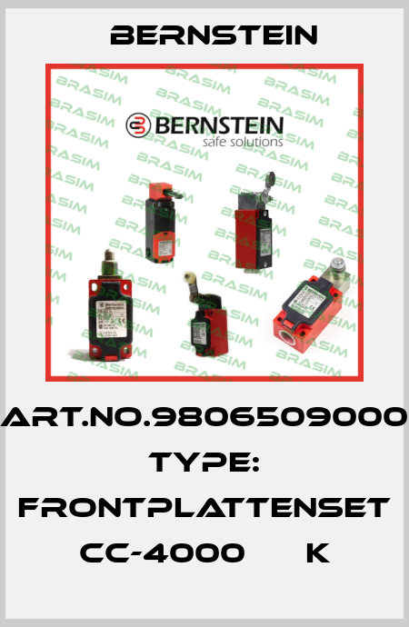 Art.No.9806509000 Type: FRONTPLATTENSET CC-4000      K Bernstein