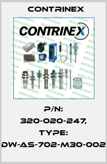 p/n: 320-020-247, Type: DW-AS-702-M30-002 Contrinex