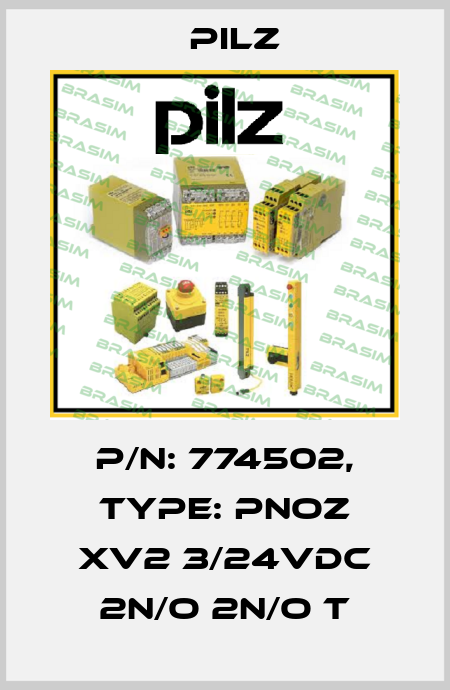 p/n: 774502, Type: PNOZ XV2 3/24VDC 2n/o 2n/o t Pilz