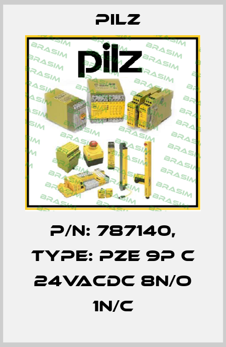 p/n: 787140, Type: PZE 9P C 24VACDC 8n/o 1n/c Pilz