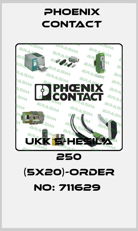 UKK 5-HESILA 250 (5X20)-ORDER NO: 711629  Phoenix Contact
