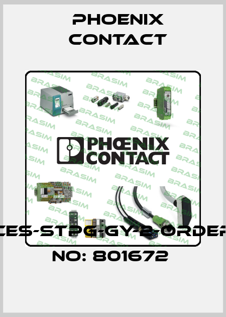 CES-STPG-GY-2-ORDER NO: 801672  Phoenix Contact