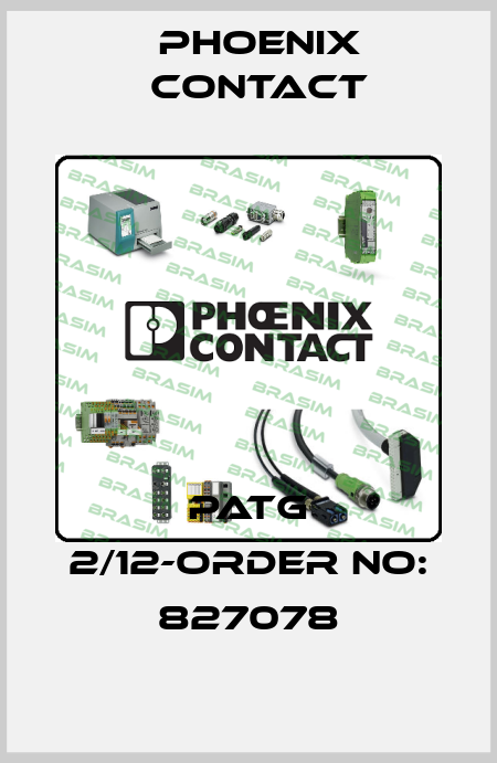 PATG 2/12-ORDER NO: 827078 Phoenix Contact