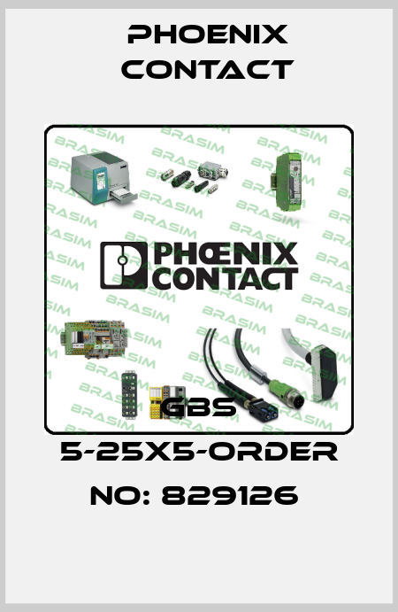 GBS 5-25X5-ORDER NO: 829126  Phoenix Contact