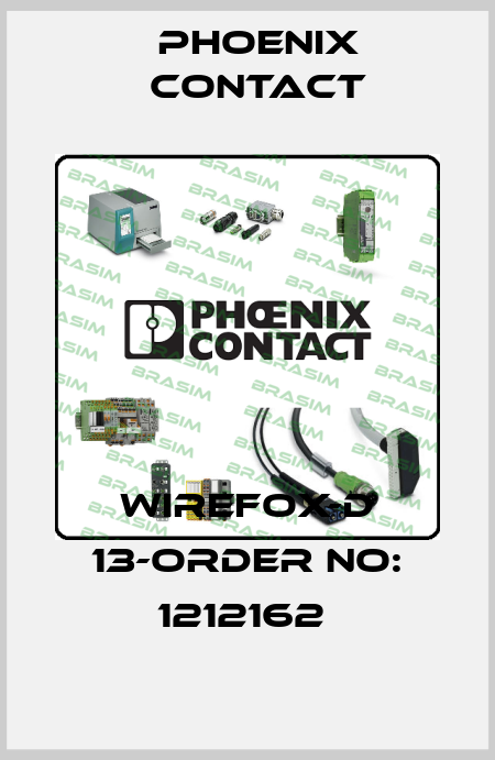 WIREFOX-D 13-ORDER NO: 1212162  Phoenix Contact