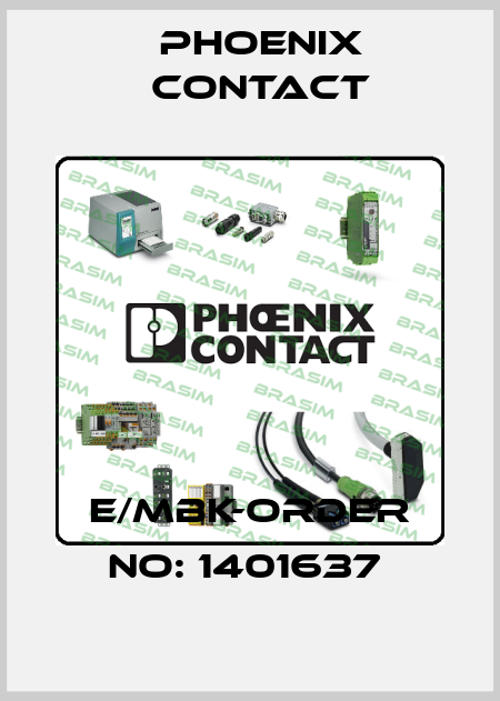E/MBK-ORDER NO: 1401637  Phoenix Contact