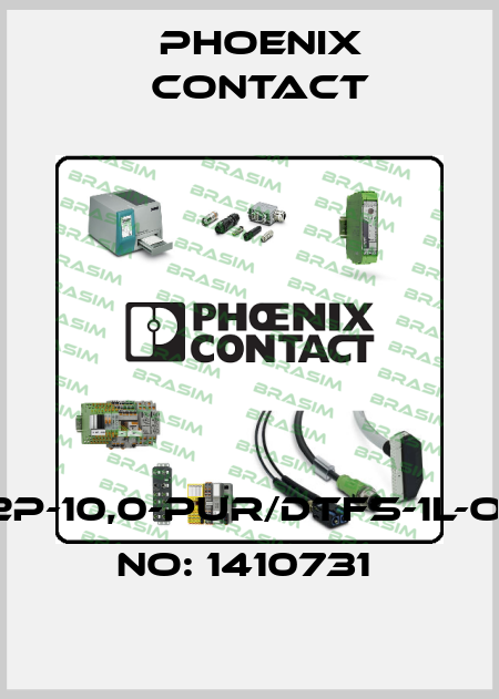 SAC-2P-10,0-PUR/DTFS-1L-ORDER NO: 1410731  Phoenix Contact