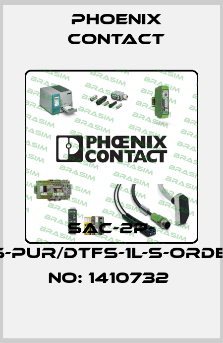 SAC-2P- 1,5-PUR/DTFS-1L-S-ORDER NO: 1410732  Phoenix Contact