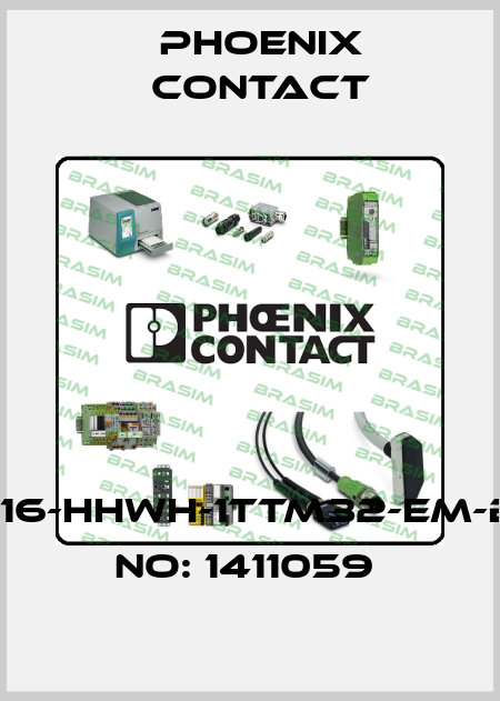 HC-HPR-B16-HHWH-1TTM32-EM-BK-ORDER NO: 1411059  Phoenix Contact
