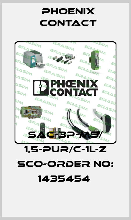 SAC-3P-MS/ 1,5-PUR/C-1L-Z SCO-ORDER NO: 1435454  Phoenix Contact