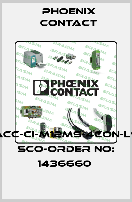 SACC-CI-M12MS-4CON-L90 SCO-ORDER NO: 1436660  Phoenix Contact