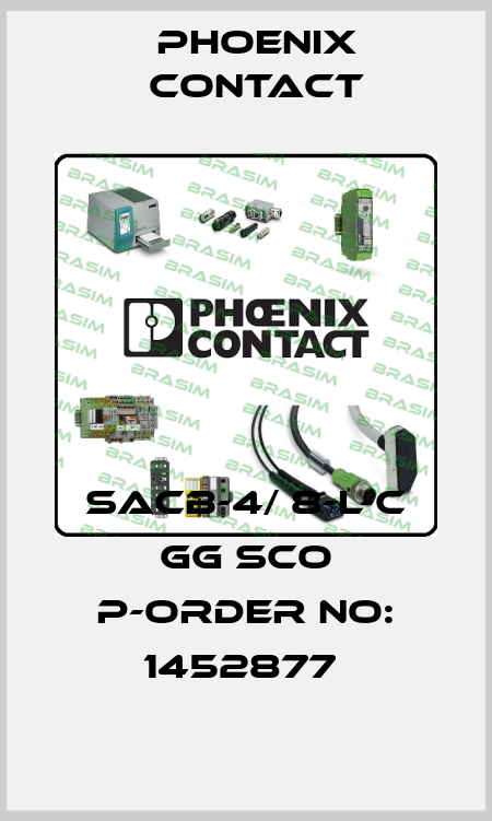 SACB-4/ 8-L-C GG SCO P-ORDER NO: 1452877  Phoenix Contact