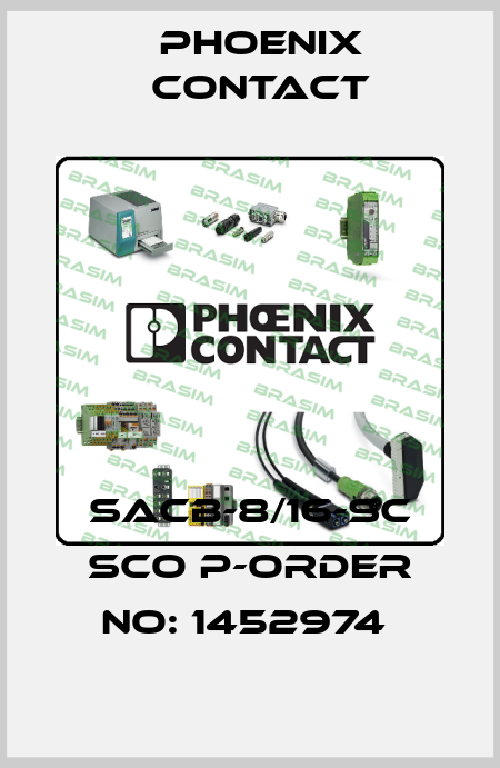 SACB-8/16-SC SCO P-ORDER NO: 1452974  Phoenix Contact