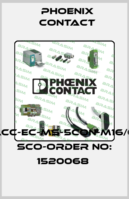 SACC-EC-MS-5CON-M16/0,5 SCO-ORDER NO: 1520068  Phoenix Contact