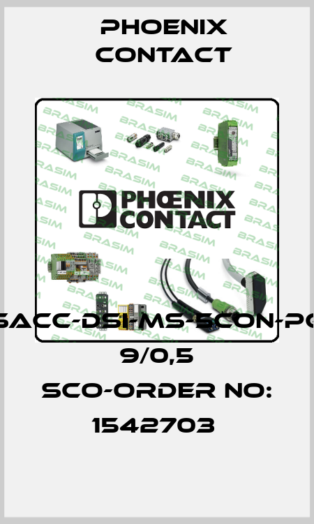 SACC-DSI-MS-5CON-PG 9/0,5 SCO-ORDER NO: 1542703  Phoenix Contact