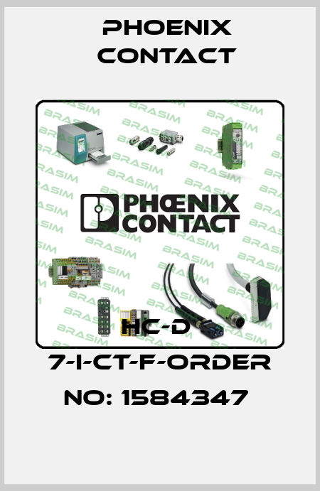 HC-D  7-I-CT-F-ORDER NO: 1584347  Phoenix Contact