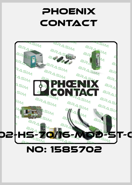 HC-M-02-HS-70/16-MOD-ST-ORDER NO: 1585702  Phoenix Contact