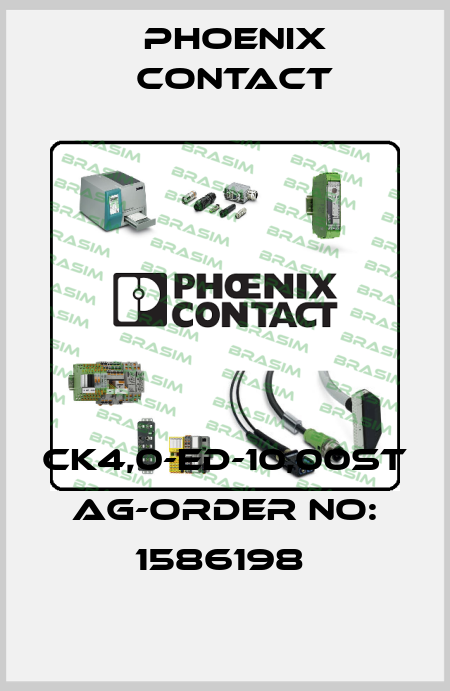 CK4,0-ED-10,00ST AG-ORDER NO: 1586198  Phoenix Contact