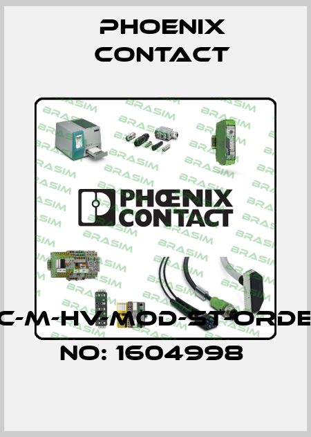 HC-M-HV-MOD-ST-ORDER NO: 1604998  Phoenix Contact