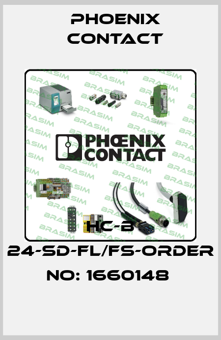HC-B 24-SD-FL/FS-ORDER NO: 1660148  Phoenix Contact