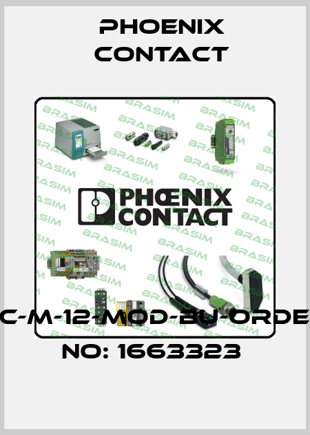 HC-M-12-MOD-BU-ORDER NO: 1663323  Phoenix Contact