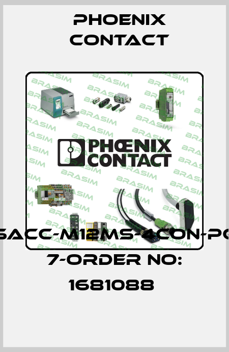 SACC-M12MS-4CON-PG 7-ORDER NO: 1681088  Phoenix Contact