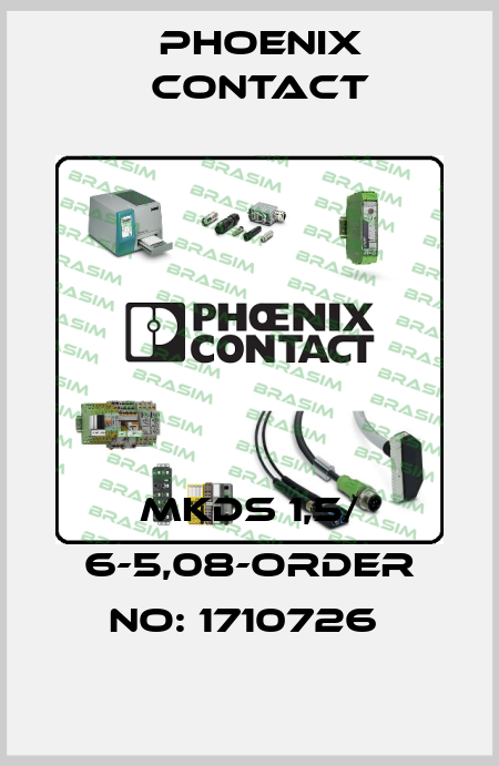 MKDS 1,5/ 6-5,08-ORDER NO: 1710726  Phoenix Contact