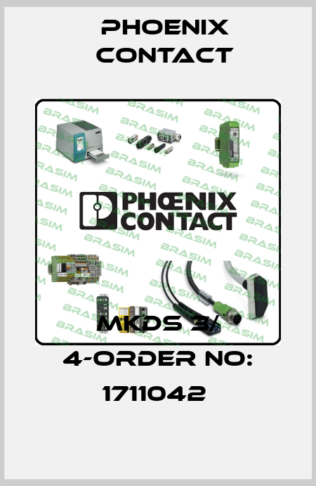 MKDS 3/ 4-ORDER NO: 1711042  Phoenix Contact