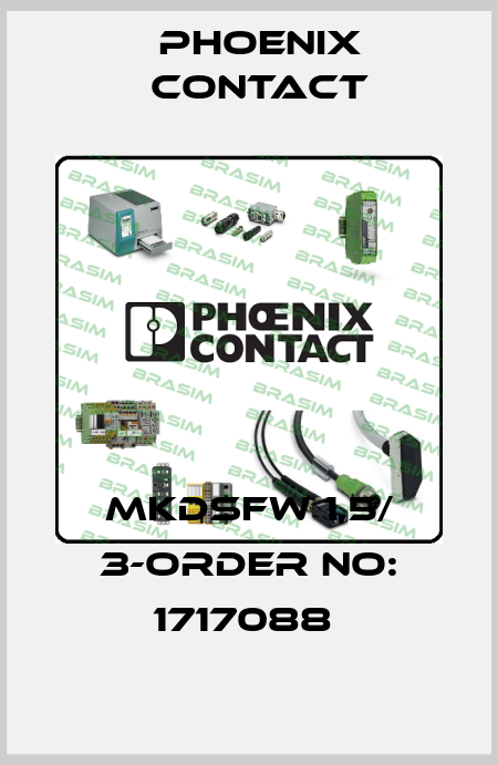MKDSFW 1,5/ 3-ORDER NO: 1717088  Phoenix Contact